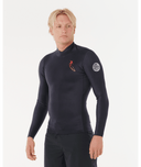 RIP CURL EWG DAWN PATROL LONG SLEEVE JACKET 1.5 - BLACK