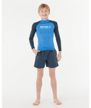 RIP CURL BOYS SHOCK UPF L/S - BLUE GUM