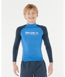 RIP CURL BOYS SHOCK UPF L/S - BLUE GUM