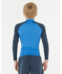 RIP CURL BOYS SHOCK UPF L/S - BLUE GUM