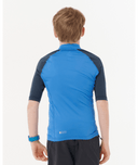 RIP CURL BOYS SHOCK UPF S/S - BLUE GUM