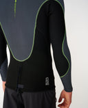 RIP CURL ELASTO LONG SLEEVE JACKET 1.5MM - CHARCOAL LIME