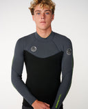 RIP CURL ELASTO LONG SLEEVE JACKET 1.5MM - CHARCOAL LIME