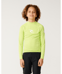 RIP CURL BOYS WAVES UPF L/S - LIME