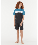 RIP CURL BOYS UNDERTOW UPF S/S - STORM BLUE