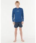 RIP CURL BOYS TROPIC DAZE UPF L/S - LIGHT NAVY