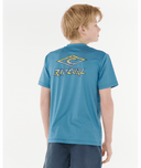 RIP CURL BOYS TROPIC DAZE UPF S/S - STORM BLUE