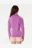 RIP CURL GIRLS ICON UV BRUSHED L/S - NEON PURPLE