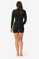 RIP CURL WOMENS DAWN PATROL 22 LONG SLEEVE SPRING SUIT - BLACK