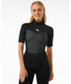 RIP CURL WOMENS OMEGA SHORT SLEEVE SPRING - BLACK