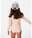 GIRL RAINBOW TIDE LS SURFSUIT - MULTICO