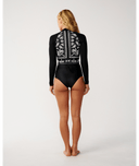 RIP CURL G BOMB LONG SLEEVE BACK ZIP SPRING - BLACK/BONE