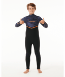 RIP CURL KIDS FLASHBOMB 3/2 CHEST ZIP - PURPLE NIGHT