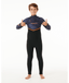 RIP CURL KIDS FLASHBOMB 3/2 CHEST ZIP - PURPLE NIGHT
