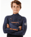 RIP CURL KIDS FLASHBOMB 3/2 CHEST ZIP - PURPLE NIGHT