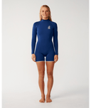 RIP CURL G-BOMB 2MM LON SLEEVE BACK ZIP GB SPRING - DARK BLUE