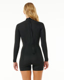 RIP CURL G-BOMB 2MM LONG SLEEVE BACK ZIP GB SPRING - BLACK