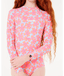 RIP CURL GIRLS NEON ISLES LS SURFSUIT - AQUA