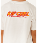 RIP CURL BOYS ETERNAL SHRED LOGO TEE - BONE