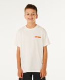 RIP CURL BOYS ETERNAL SHRED LOGO TEE - BONE