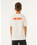 RIP CURL BOYS ETERNAL SHRED LOGO TEE - BONE