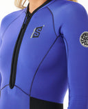 RIP CURL G-BOMB 1.5MM LONG SLEEVE FRONT ZIP SPRING - WILD BERRY