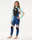 RIP CURL KIDS OMEGA 3/2GB BACK ZIP - ORANGE