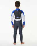 RIP CURL KIDS OMEGA 3/2 GB BACK ZIP - BLUE