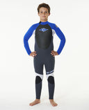 RIP CURL KIDS OMEGA 3/2 GB BACK ZIP - BLUE