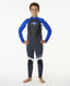 RIP CURL KIDS OMEGA 3/2 GB BACK ZIP - BLUE