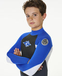 RIP CURL KIDS OMEGA 3/2 GB BACK ZIP - BLUE