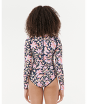 RIP CURL GIRLS SUNSET SKIES LS SURFSUIT - NAVY