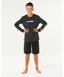 BOYS ETERNAL SHRED LS TEE - WASHED BLACK