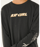 BOYS ETERNAL SHRED LS TEE - WASHED BLACK