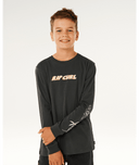 BOYS ETERNAL SHRED LS TEE - WASHED BLACK