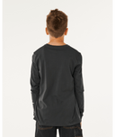 BOYS ETERNAL SHRED LS TEE - WASHED BLACK