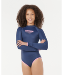 RIP CURL GIRLS SURF PUFF SURFSUIT - NAVY