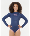 RIP CURL GIRLS SURF PUFF SURFSUIT - NAVY