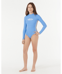 RIP CURL GIRLS SURF REVIVAL LS SURFSUIT - BLUE