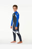 RIP CURL KIDS OMEGA 3/2MM E STITCHED BACK ZIP WETSUIT - BLUE