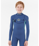KIDS DAWN PATROL CHEST ZIP 3/2MM - LIGHT NAVY