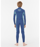 KIDS DAWN PATROL CHEST ZIP 3/2MM - LIGHT NAVY