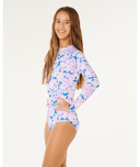 GIRLS SUNSHINE UPF LS SURFSUIT- ELECTRIC BLUE