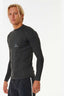 RIP CURL STACK UPF PERF L/S UV TOP - WASHED BLACK