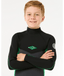 RIP CURL KIDS DAWN PATROL BACK ZIP 4/3MM - NEON GREEN