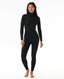 RIP CURL WOMENS DAWN PATROL CHEST ZIP 32 GB - BLACK