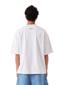 BARNEY COOLS RADIO CROP TEE - WHITE