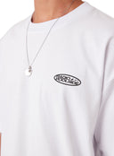 BARNEY COOLS RADIO CROP TEE - WHITE