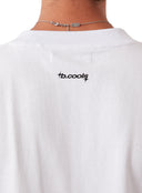 BARNEY COOLS RADIO CROP TEE - WHITE