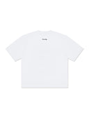 BARNEY COOLS RADIO CROP TEE - WHITE